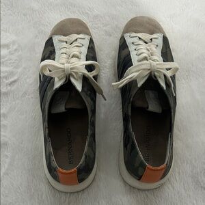 Bernardo Camouflage Sneakers with Orange Detail
